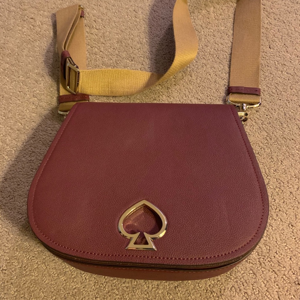 Kate Spade wine colored purse